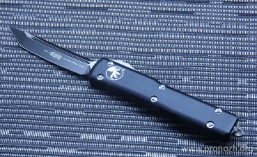 Автоматический складной нож фронтального выброса Microtech Ultratech T/E, Black Standard