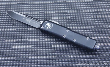 Автоматический складной нож фронтального выброса Microtech UTX-85 S/E, Black Standard