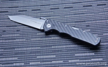   Cold Steel  Storm Cloud, Satin Finish Blade, Crucible CPM 20CV Steel, Carbon fiber / G-10 Laminate Handle