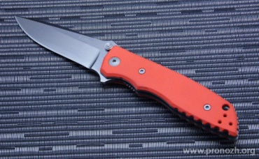    Fantoni  HB01 Large, Stonewash Blade, Crucible CPM S30V Steel, Orange G-10 Handle