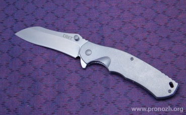   CRKT RASP, Stonewashed Blade, Stainless Steel Handle