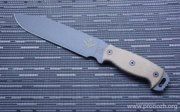   Ontario RD-7, Tan Canvas Micarta Handles