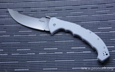   Cold Steel Talwar 5.5, Plain Edge, Satin Finish Blade, Carpenters CTS  XHP, Gray G-10 Handles