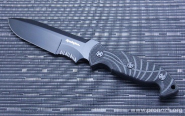   Remington  Tango II, Drop Point, Teflon Coated Blade, Black G-10 Handle