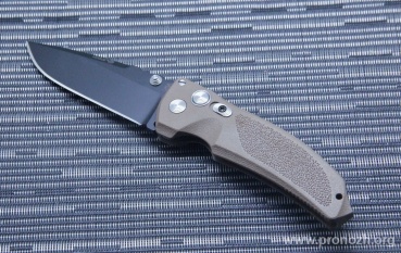   Hogue EX-03 3.5"  Drop Point Manual, Black Blade, Matte Brown Handle