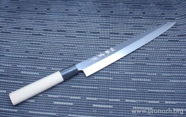        Maruyoshi Shirogami Core Forged with Nickel Damascus, Magnolia Wood Handle