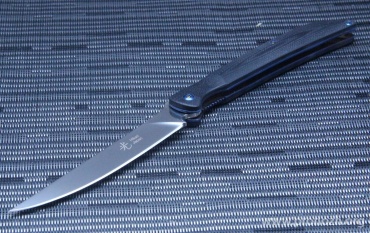 Складной нож Hikari Knives, Itto-Ryu Folding Steak, Black G-10 Handles, Mirror Polished D2 Tool Steel