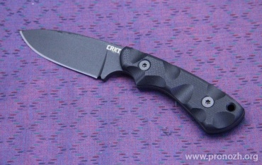   CRKT SIWI, Powder Coating Blade, Black Milled Grooves GRN Handle