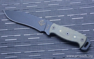   Ontario NS-6, Black Micarta Handle, Fluorescent Drops