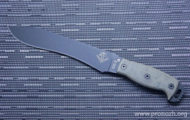   Ontario NS-9, Black Canvas Micarta Handles