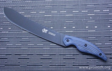     Cuda 10" Black Titanium Bonded, Butcher Knife with Micarta Handle