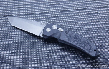   Hogue EX-03 3.5"  Tanto Manual, Stone-Tumbled Blade, Black Handle