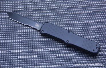 Автоматический складной нож фронтального выброса  Heckler & Koch by Hogue, Hadron OTF Auto Tanto, Black Combo  Blade, Black Aluminum Handle