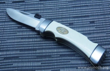    Katz Cheetah Small Drop Point, Ivory Micarta Handle, Leather Sheath