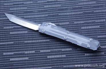      Microtech Ultratech T/E, Contoured Clear Top, Stonewash Standard