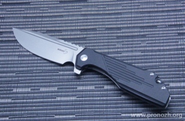   Boker Plus JB Stout Lateralus Flipper, Stonewash Blade, Stainless Steel / Black G-10 Handle