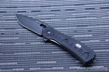   Buck Vantage Force Avid Large, Black Oxide Coating Sandvik 13C26 Steel, CNC Contoured Black Aluminium Handle