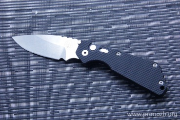    Pro-Tech Pro-Strider SnG Auto, Stonewash Blade, Knurl Textured Black Aluminum