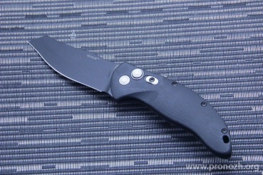 Складной автоматический нож Hogue EX-A04 3.5" Wharncliffe Auto, Black Blade, Black  G10 Handle