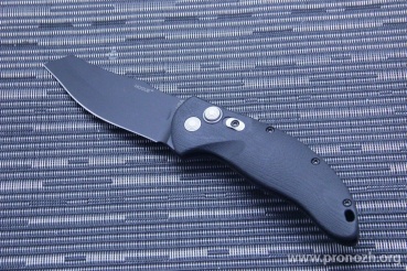    Hogue EX-A04 3.5" Wharncliffe Auto, Black Blade, Black  G10 Handle