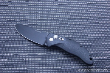    Hogue EX-A04 3.5" Upswept Auto, Black Blade, Black  G10 Handle