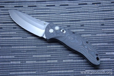 Складной нож Hogue EX-04 4" Upswept Manual, Stone-Tumbled  Blade, Black / Gray / Lava G-Mascus  G10 Handle