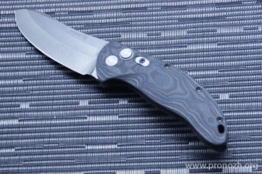    Hogue EX-04 3.5" Upswept  Auto, Stone-Tumbled Blade, Black / Gray / Lava G-Mascus  G10 Handle