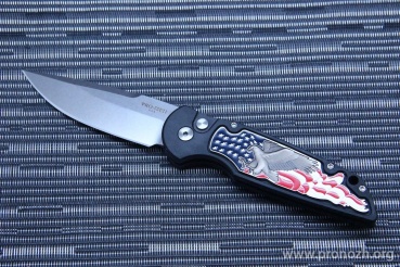    Pro-Tech TR-3 B. Shaw Designed "3D coin struck" Eagle Inlay, Stonewash Blade