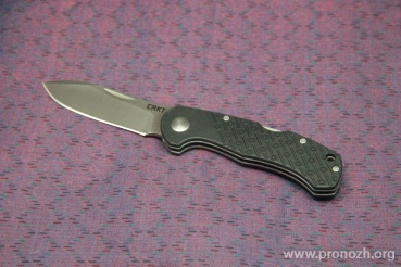   CRKT Noma, Satin Finish Blade, Black GRN Handles