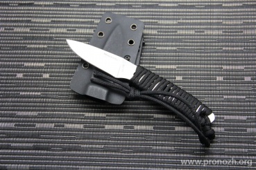 Фиксированный нож BlackFox Tarlo, Satin Finish Blade, Black Paracord Wrapped Handle