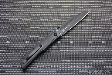   Fox Terzuola, Black Cerakote Blade, Black G-10 Handle