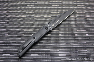   Fox Terzuola, Black Cerakote Blade, Black G-10 Handle