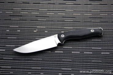   Fox Tur, Satin Finish Blade, Black G-10 Handle