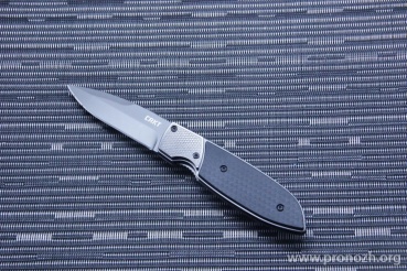   CRKT Small Fulcrum 2, Titanium Nitride Coated Blade, Black GRN Handle