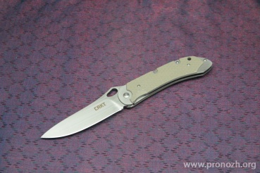   CRKT V.A.S.P. (Verify. Advance. Secure. Proceed) IKBS Flipper, Satin Finish Blade, Textured Sand G10 Handle