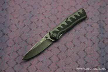 Складной нож Ruger Knives Crack-Shot  Compact, Blackwashed Blade, Plain Edge