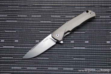 C  Lion Steel T.R.E. (Three Rapid Exchange), Bronze Blade, Matte Titanium Handles, Bronze Accents