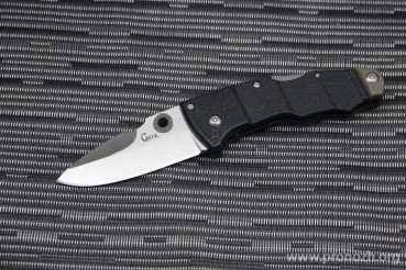   Cold Steel Grik Folder, Satin Finish Aus-8A Steel, Black / Tan GRN Handle