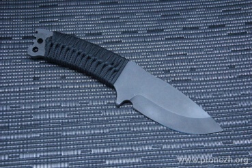   Medford Knife & Tool  NAV-T, Matte Black Oxide Blade, D2 Tool Steel, Black Paracord  Handle, Black Kydex Sheath<