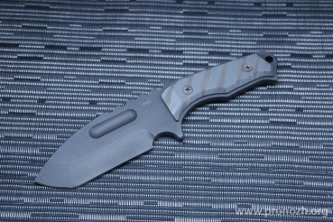   Medford Knife & Tool   Emperor, Black PVD-Coated Blade, D2 Tool Steel, Flame Anodized Titanium Handle, Black Kydex Sheath