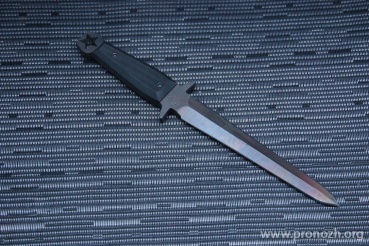   Medford Knife & Tool   FS Dagger, Vulcan Finish Blade, D2 Tool Steel, Black G-10 Handle, Black Kydex Sheath
