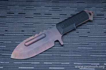   Medford Knife & Tool   Sea Wolf, Vulcan Finish Blade, Crucible CPM  3V Steel, Black G-10 Handle, Black Kydex Sheath