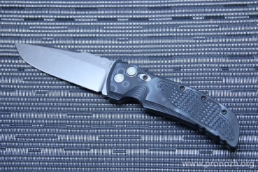   Hogue EX-01 4" Drop Point Manual, Stone-Tumbled Blade, Black / Gray G-Mascus  G10 Handle