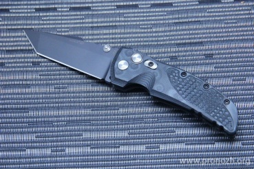   Hogue EX-01 3.5" Tanto, Black  Bade, Black / Gray G-Mascus G10 Handle