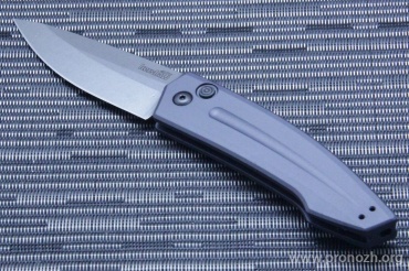    Kershaw Launch 2, Stonewash Blade, Gray Aluminum Handle