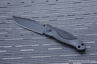   Hogue EX-F02 Clip Point, Black Blade, Black Handle