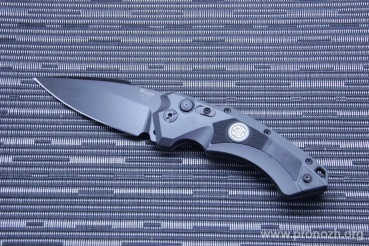    Hogue EX-A05 3.5" Sig Sauer Tactical Auto, Black Cerakote Blade, Grey Aluminum Handle with G10 Inserts Handle