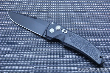    Hogue EX-03 3.5"  Drop Point Auto, Black Blade, Matte Black Handle