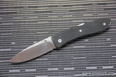 C  Lion Steel Big Opera, Satin Finish Blade, Black G-10 Handle