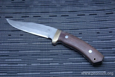    Maruyoshi Hoshi by Saji Takeshi, Shirogami Core Forged with Nickel Damascus, Rosewood Handle